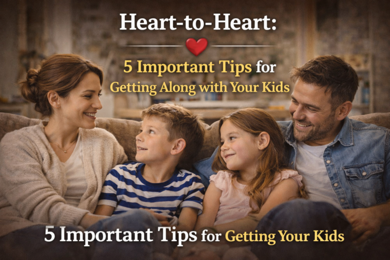 Parent and child having heart-to-heart conversation, building strong positive relationship